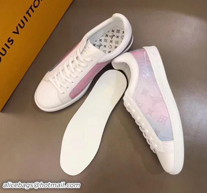 Popular Style Louis Vuitton Iridescent Prism Low-top Sneakers LV714014 White 2019