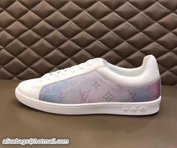 Popular Style Louis Vuitton Iridescent Prism Low-top Sneakers LV714014 White 2019