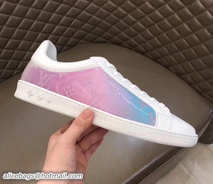 Popular Style Louis Vuitton Iridescent Prism Low-top Sneakers LV714014 White 2019