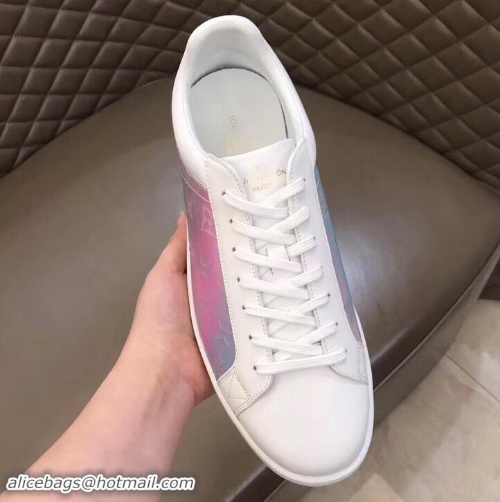 Popular Style Louis Vuitton Iridescent Prism Low-top Sneakers LV714014 White 2019