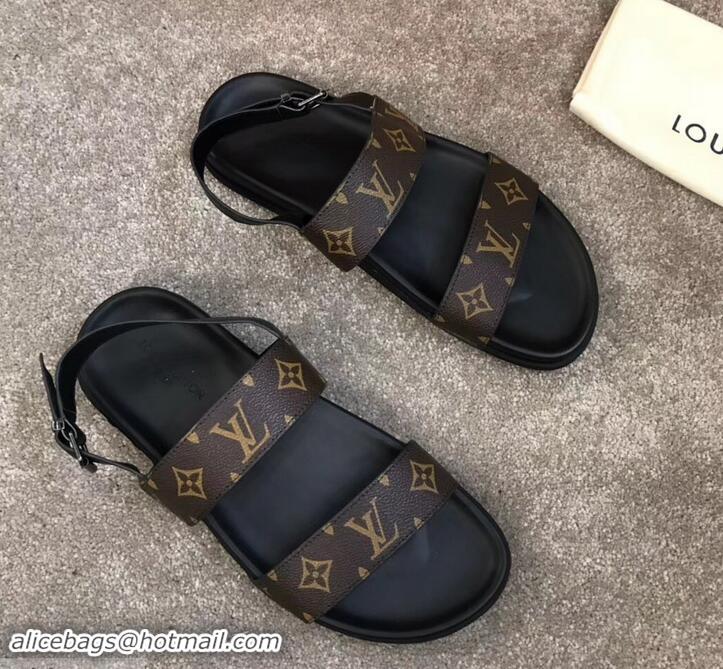 Unique Discount Louis Vuitton Men's Sandals Monogram Canvas LV714018