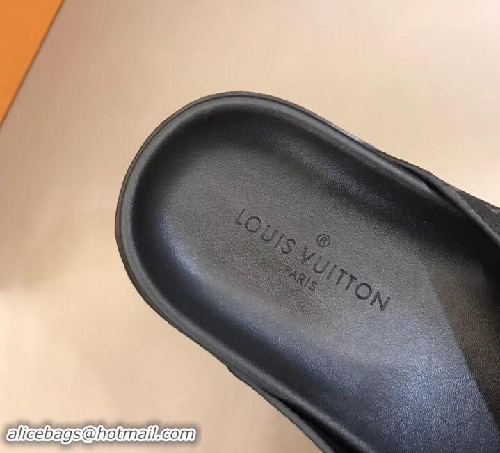 Discounts Louis Vuitton Monogram Eclipse Canvas Mirabeau Men's Crossover Mules LV714033