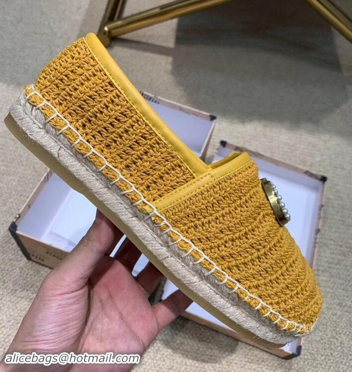 Best Design Gucci Double G Crochet Espadrilles 525751 Yellow 2019