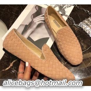 Best Luxury Bottega Veneta Intrecciato Nappa Fiandra Slipper Loafers 525759 Beige