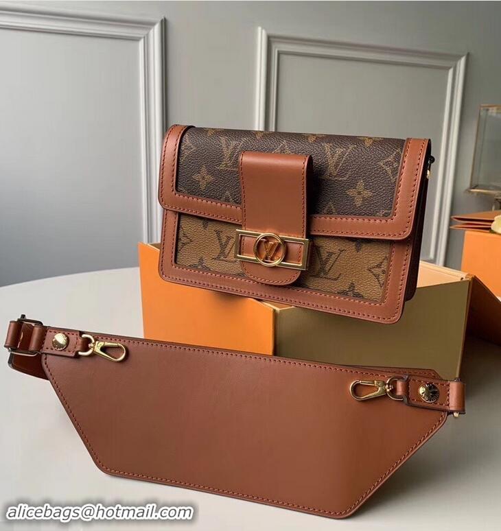 Hot Sale Louis Vuitton Monogram Reverse Canvas Dauphine Chest Bumbag Bag M44586 02 2019