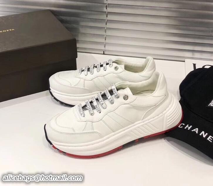 Top Quality Bottega Veneta Speedster Sneakers In Calf 525770 White 2019