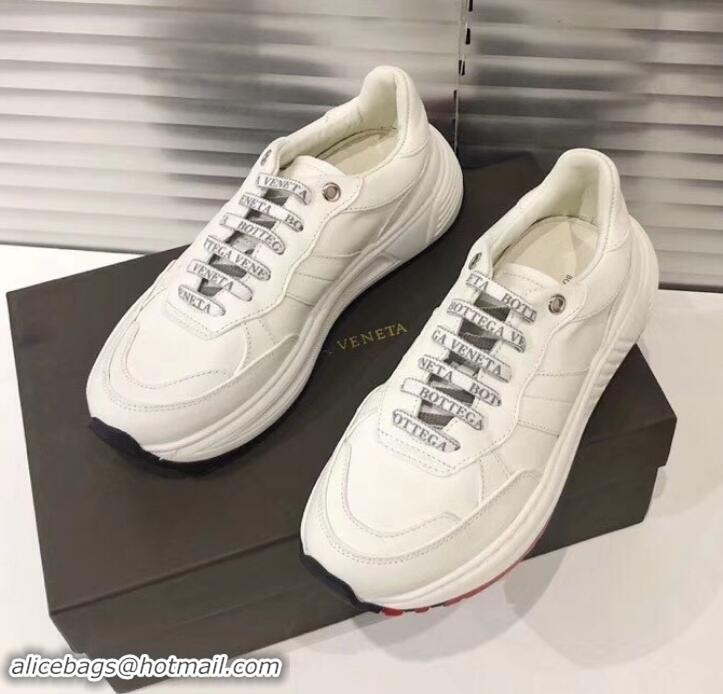 Top Quality Bottega Veneta Speedster Sneakers In Calf 525770 White 2019