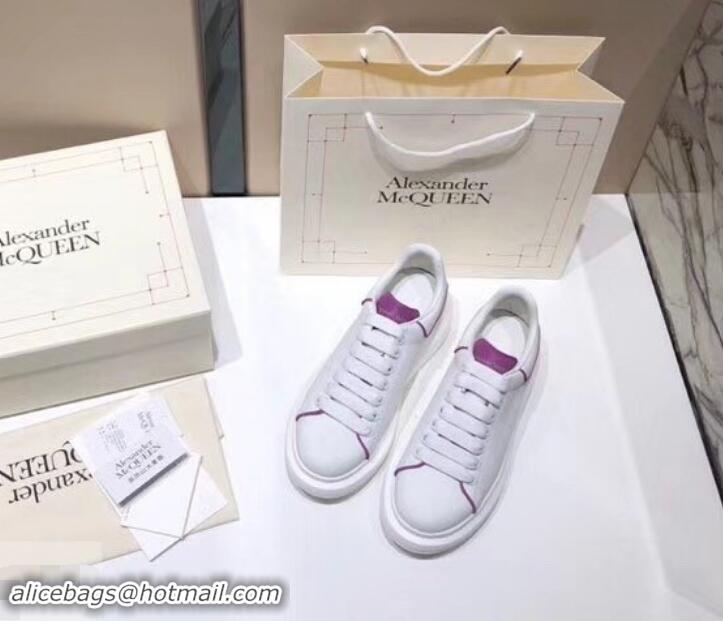 Good Product Alexander McQueen Oversized Sneakers A716011 White/Purple 2019