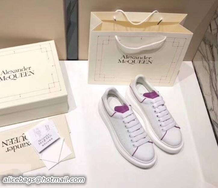 Good Product Alexander McQueen Oversized Sneakers A716011 White/Purple 2019