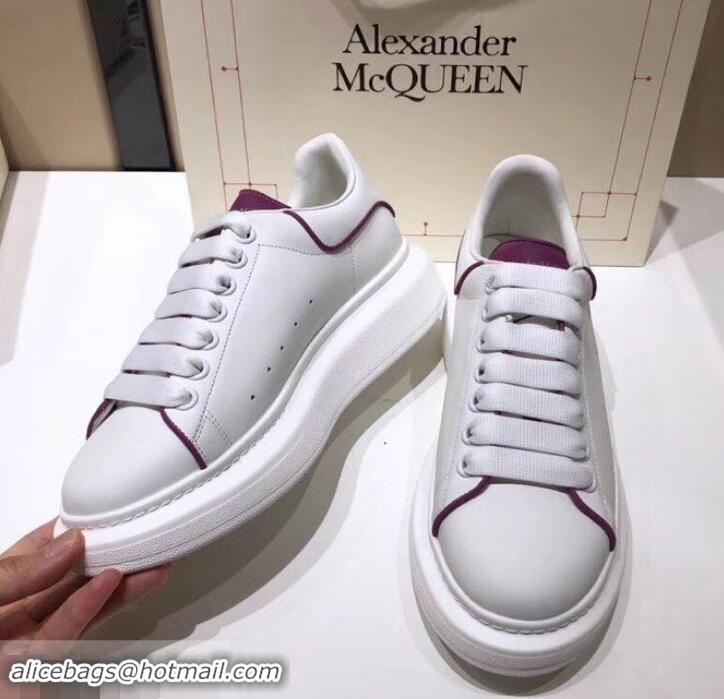 Good Product Alexander McQueen Oversized Sneakers A716011 White/Purple 2019