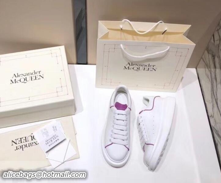 Good Product Alexander McQueen Oversized Sneakers A716011 White/Purple 2019