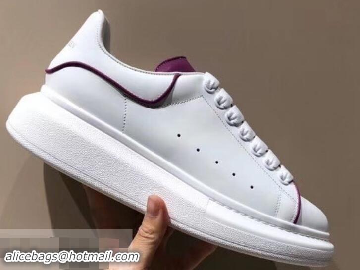 Good Product Alexander McQueen Oversized Sneakers A716011 White/Purple 2019