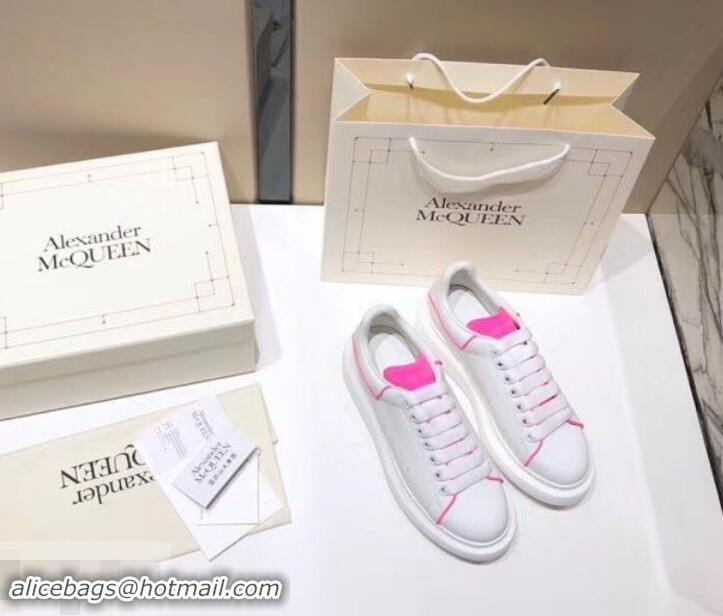 Discount Alexander McQueen Oversized Sneakers A716011 White/Rouge 2019