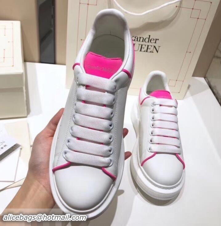 Discount Alexander McQueen Oversized Sneakers A716011 White/Rouge 2019