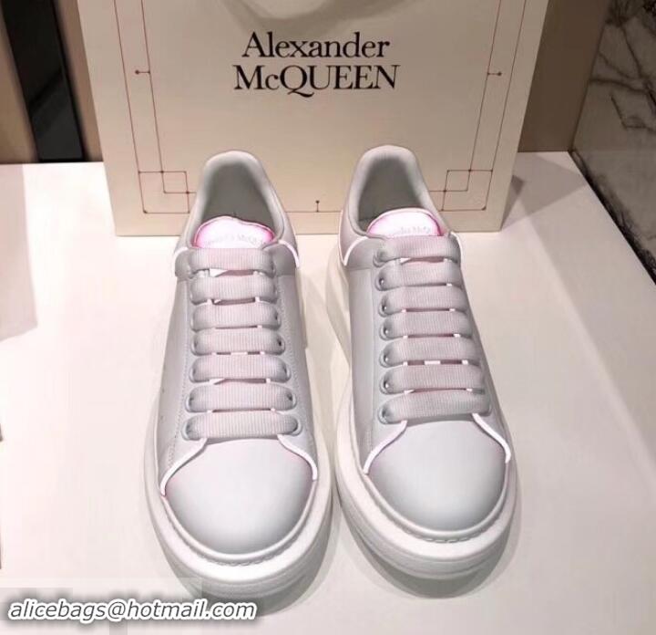 Discount Alexander McQueen Oversized Sneakers A716011 White/Rouge 2019