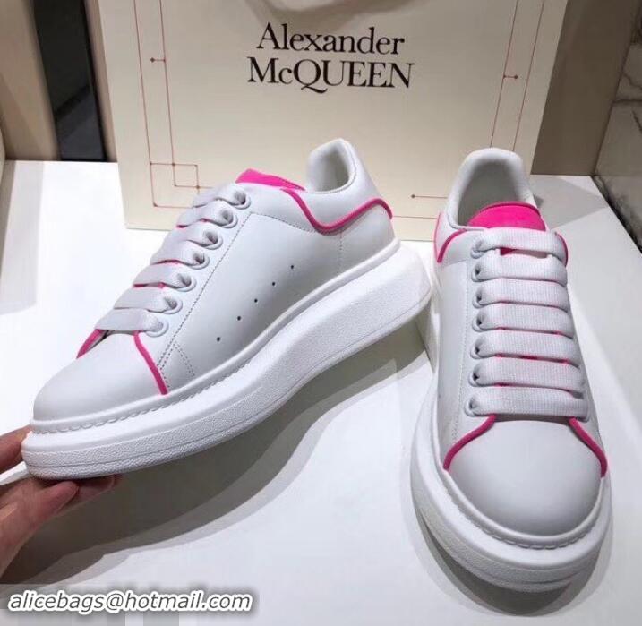 Discount Alexander McQueen Oversized Sneakers A716011 White/Rouge 2019