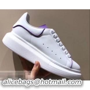 Good Quality Alexander McQueen Oversized Sneakers A716011 White/Lilac 2019