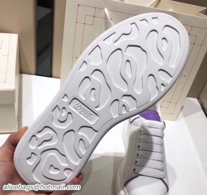 Good Quality Alexander McQueen Oversized Sneakers A716011 White/Lilac 2019