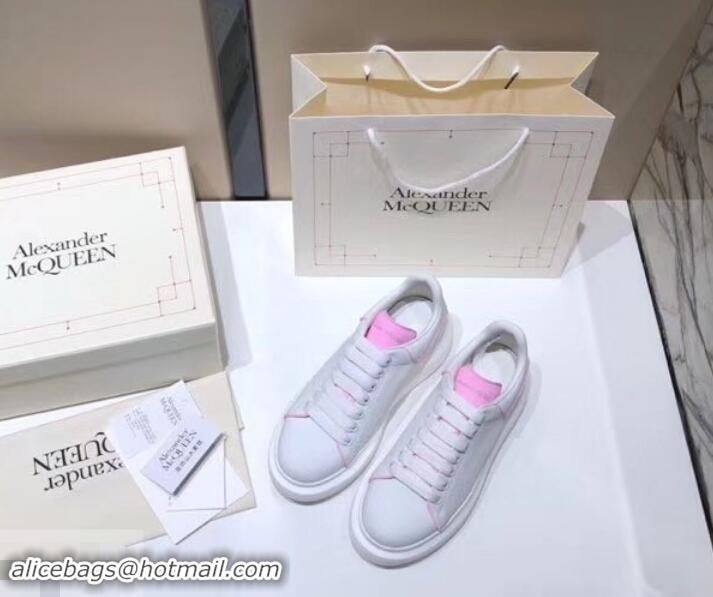 Unique Style Alexander McQueen Oversized Sneakers A716011 White/Pink 2019