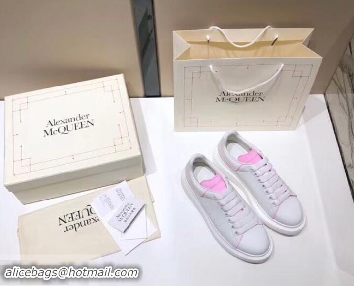 Unique Style Alexander McQueen Oversized Sneakers A716011 White/Pink 2019