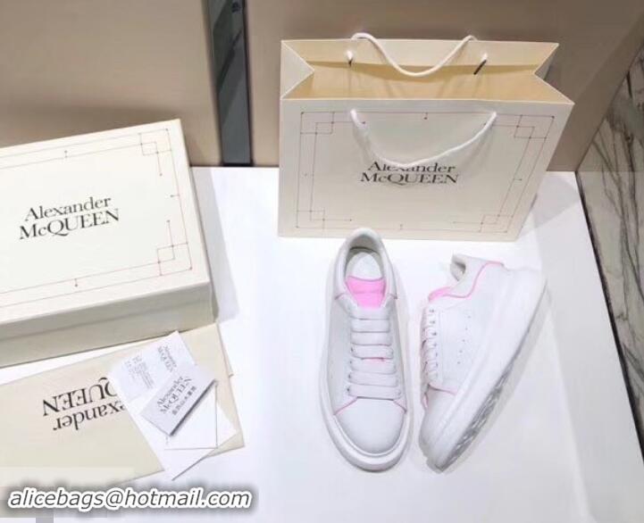 Unique Style Alexander McQueen Oversized Sneakers A716011 White/Pink 2019