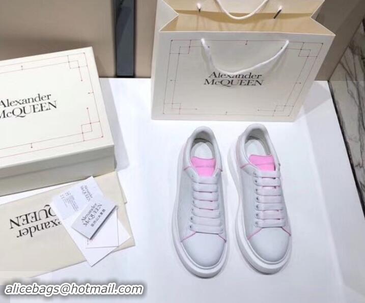 Unique Style Alexander McQueen Oversized Sneakers A716011 White/Pink 2019