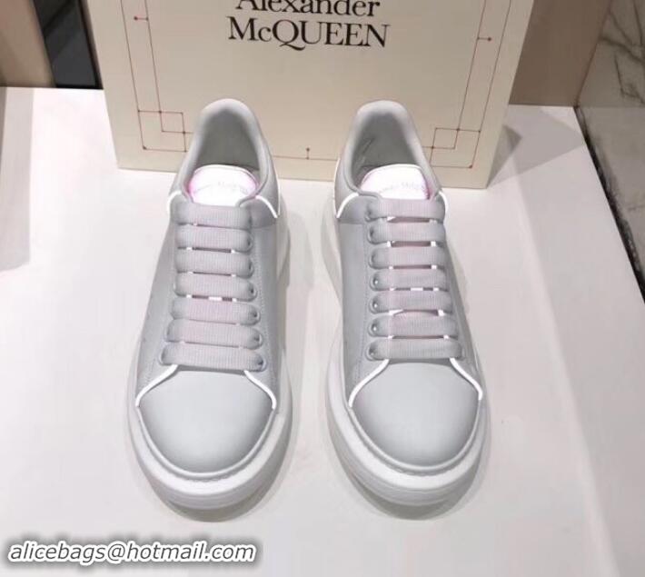 Unique Style Alexander McQueen Oversized Sneakers A716011 White/Pink 2019