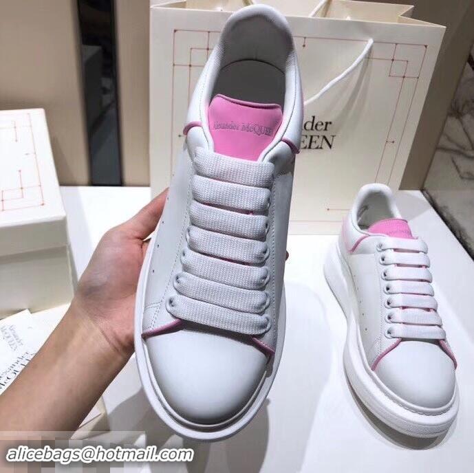 Unique Style Alexander McQueen Oversized Sneakers A716011 White/Pink 2019