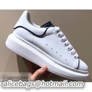 Cheap Price Alexander McQueen Oversized Sneakers A716011 White/Dark Blue 2019