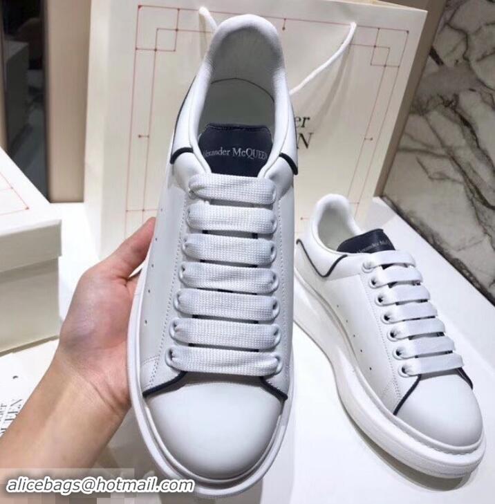 Cheap Price Alexander McQueen Oversized Sneakers A716011 White/Dark Blue 2019