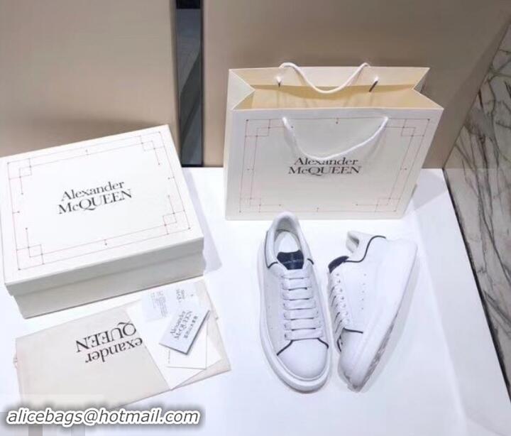 Cheap Price Alexander McQueen Oversized Sneakers A716011 White/Dark Blue 2019