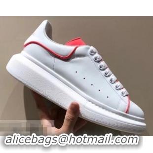 Best Price Alexander McQueen Oversized Sneakers A716011 White/Peach 2019