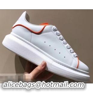 Lowest Price Alexander McQueen Oversized Sneakers A716011 White/Orange 2019