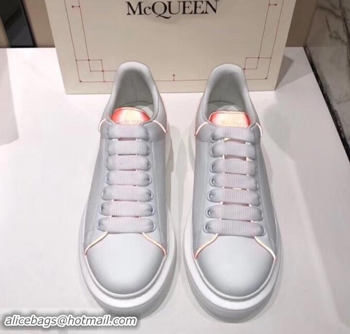 Lowest Price Alexander McQueen Oversized Sneakers A716011 White/Orange 2019