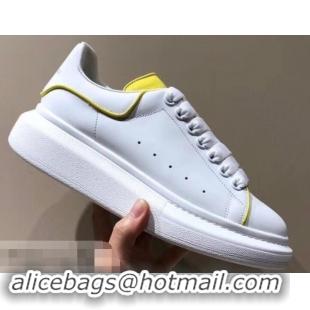 Best Product Alexander McQueen Oversized Sneakers A716011 White/Yellow 2019