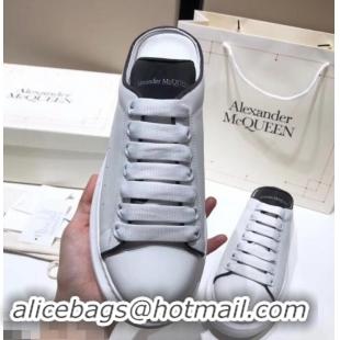 Custom Alexander McQueen Oversized Open-back Sneakers A716012 White/Black 2019