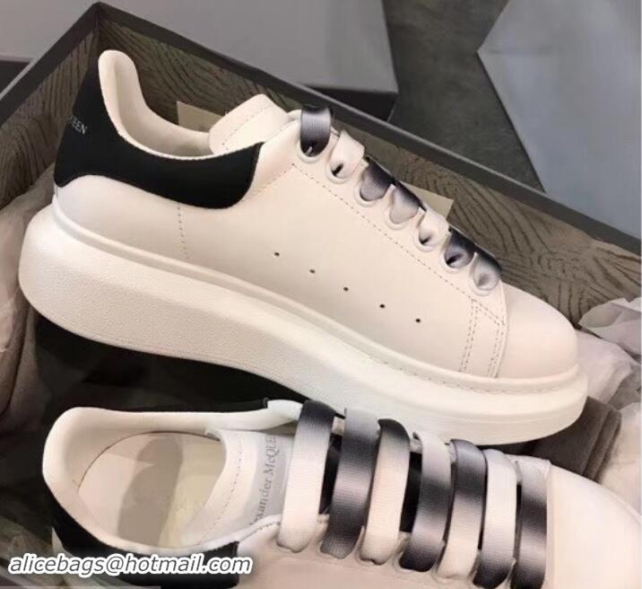 Top Quality Alexander McQueen Oversized Sneakers A716013 White/Black Laces 2019