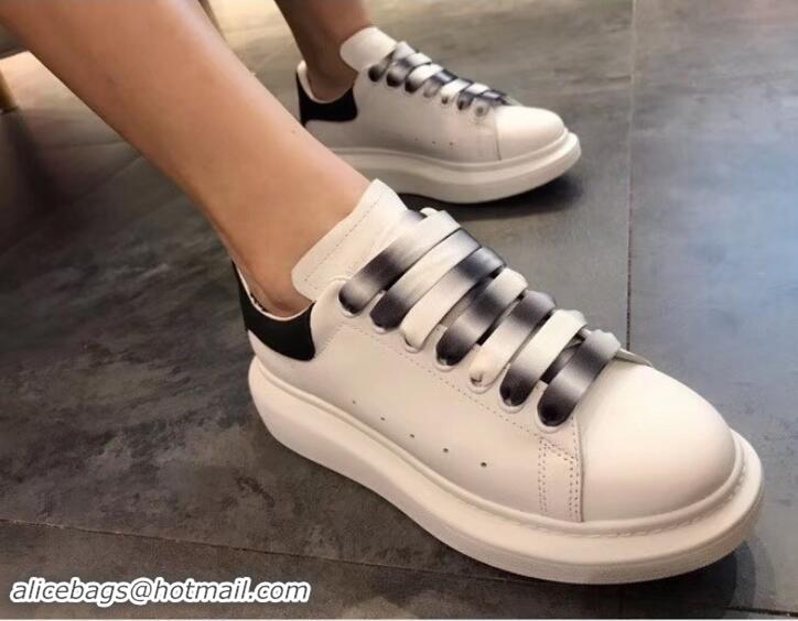 Top Quality Alexander McQueen Oversized Sneakers A716013 White/Black Laces 2019