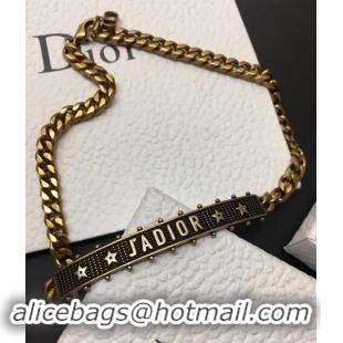 Discount Dior J'adior Choker in Gold-tone and Palladium Finish Aged Metal J717011