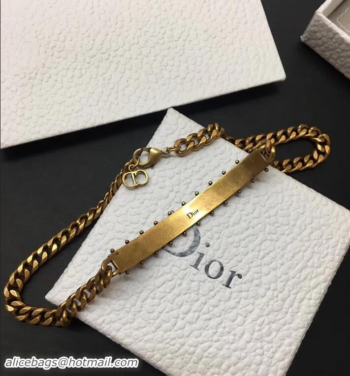 Discount Dior J'adior Choker in Gold-tone and Palladium Finish Aged Metal J717011