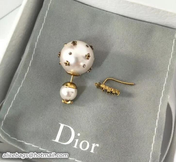 Fashion Dior Tribales Asymmetric Bead and Shooting Star Earrings J717015