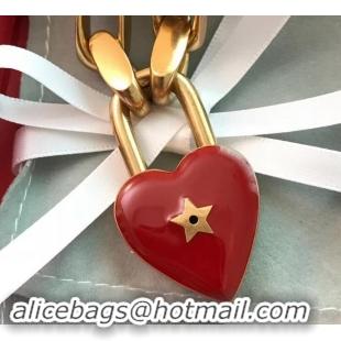 Luxury Dior Lucky Locket Bracelet with Red Heart Padlock J717020