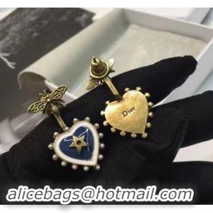 Purchase Dior L'Atelier du Cœur Earrings with Beads and Heart Pendant Blue J71703