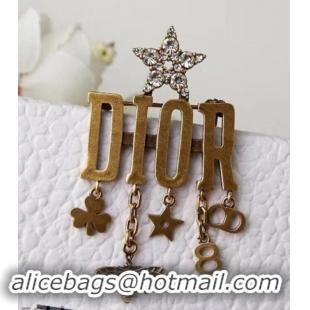 Fashion Dior Bee and Star Brooch Gold/Crystal J71708