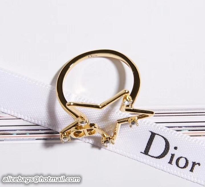 Discount Dior CD Star Ring Gold J71722