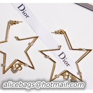 Classic Specials Dior CD Star Earrings Gold J71724