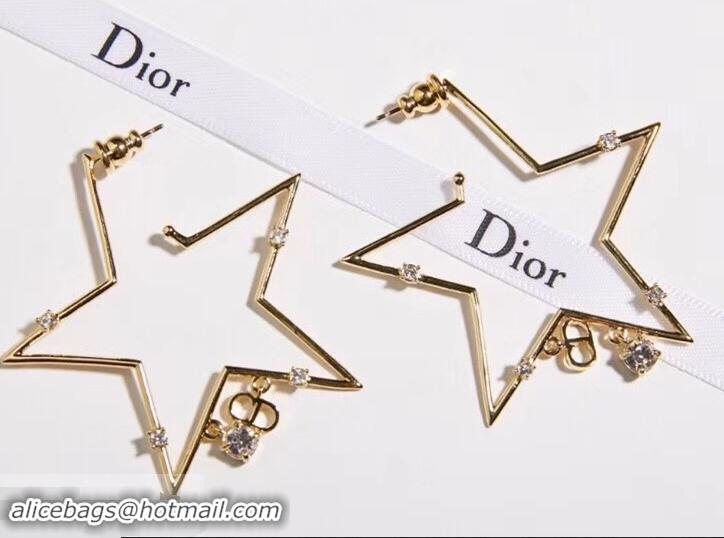 Classic Specials Dior CD Star Earrings Gold J71724