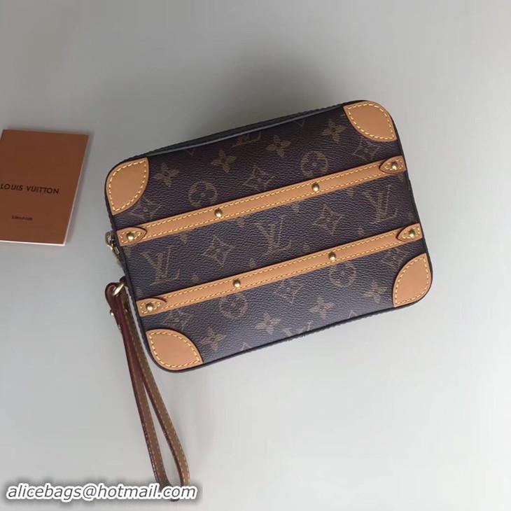 Grade Quality Louis Vuitton Monogram Canvas SOFT TRUNK Clutch M44779