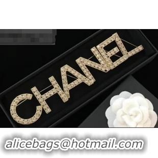 Luxury Chanel Metal & Strass Brooch AB1368 2019