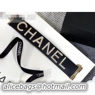 Best Chanel Cuff Bracelet AB0647 Black 2019